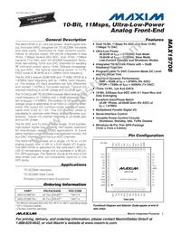 MAX19708ETM+T Datasheet Cover