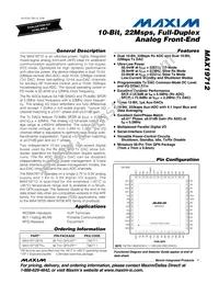MAX19712ETN+T Datasheet Cover