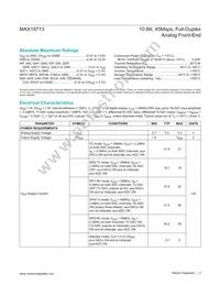 MAX19713ETN+T Datasheet Page 2