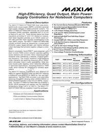 MAX1999EEI+TGC1 Datasheet Cover