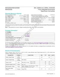 MAX20008AFOC/VY+ Datasheet Page 2