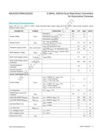 MAX20019ATBB/V+T Datasheet Page 3