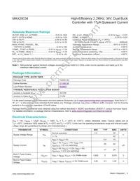 MAX20034ATIS/VY+ Datasheet Page 3