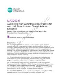 MAX20037ATIA/V+ Datasheet Cover