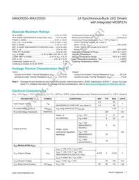 MAX20050ATC/V+ Datasheet Page 2