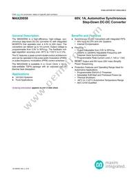 MAX20058ATCA/VY+ Datasheet Cover