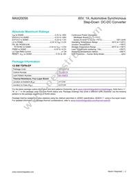 MAX20058ATCA/VY+ Datasheet Page 2