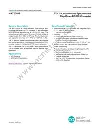 MAX20059ATCA/VY+ Datasheet Cover