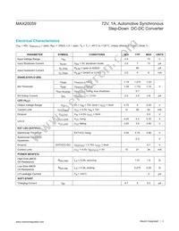 MAX20059ATCA/VY+ Datasheet Page 3