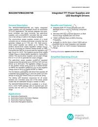 MAX20070BGTJA/V+ Datasheet Cover