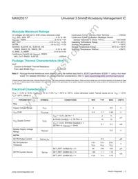 MAX20317EWP+ Datasheet Page 2