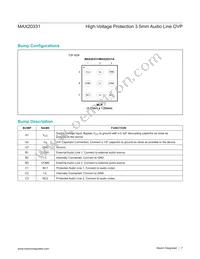MAX20331EWL+T Datasheet Page 7