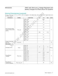 MAX20335BEWX+T Datasheet Page 17