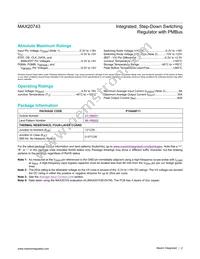 MAX20743EPL+ Datasheet Page 2