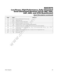 MAX2079CXE+ Datasheet Page 20