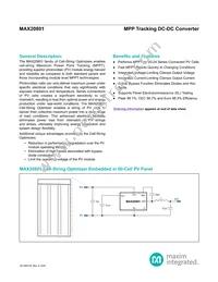 MAX20801TPBA+ Datasheet Cover