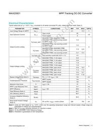 MAX20801TPBA+ Datasheet Page 3