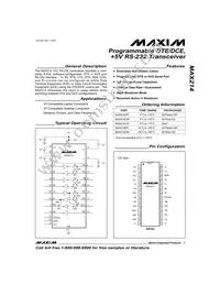 MAX214EPI+G126 Datasheet Cover