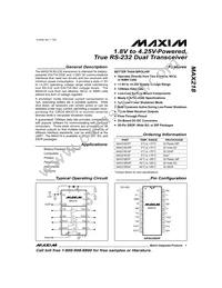MAX218CAP+T Datasheet Cover