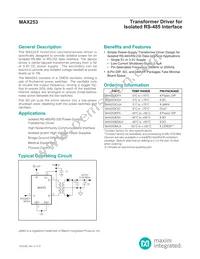 MAX253C/D Datasheet Cover