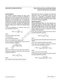 MAX25610BAUE/V+ Datasheet Page 17