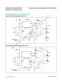 MAX25611AATC/VY+ Datasheet Page 21