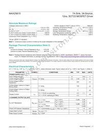 MAX25615AUT/V+ Datasheet Page 2