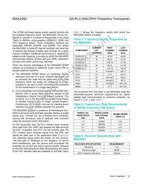 MAX2992ECB+T Datasheet Page 18