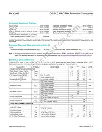 MAX2992ECB+T Datasheet Page 20
