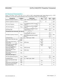 MAX2992ECB+T Datasheet Page 21