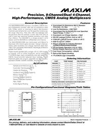 MAX308CUE Datasheet Cover