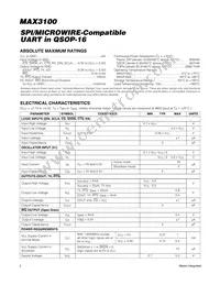 MAX3100EEE+TG05 Datasheet Page 2