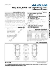 MAX312LCPE+ Datasheet Cover