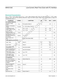 MAX31342EWA+ Datasheet Page 3