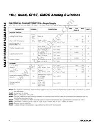 MAX313EUE/GG8 Datasheet Page 4