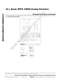 MAX313EUE/GG8 Datasheet Page 12