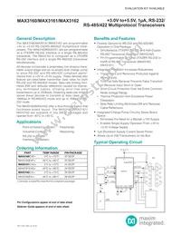 MAX3160EAP+TG51 Datasheet Cover