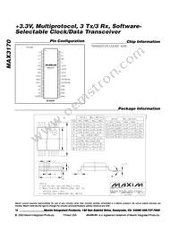 MAX3170CAI+TG52 Datasheet Page 16