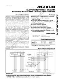 MAX3171CAI+TG52 Datasheet Cover