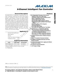 MAX31785ETL+T Datasheet Cover