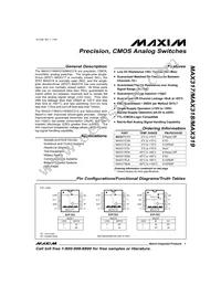 MAX317ESA+T Datasheet Cover