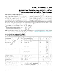 MAX31851RATB+T Datasheet Page 2
