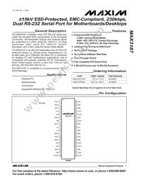 MAX3187CAX+T Datasheet Cover