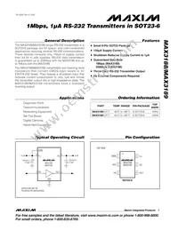 MAX3189EUT-T Datasheet Cover