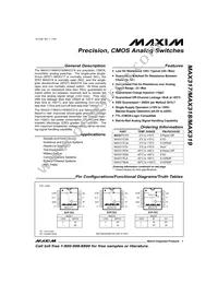 MAX319MJA Datasheet Cover