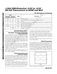 MAX3231AEEWV+T Datasheet Page 6