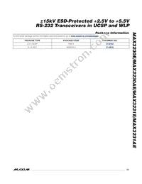 MAX3231AEEWV+T Datasheet Page 15