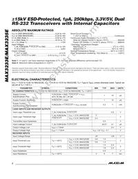 MAX3235EEWP+TG36 Datasheet Page 2