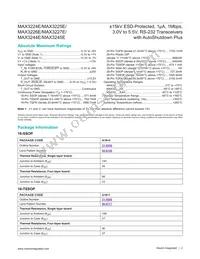 MAX3245ECAI+TG1Z Datasheet Page 2