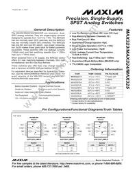 MAX324ESA+G002 Datasheet Cover